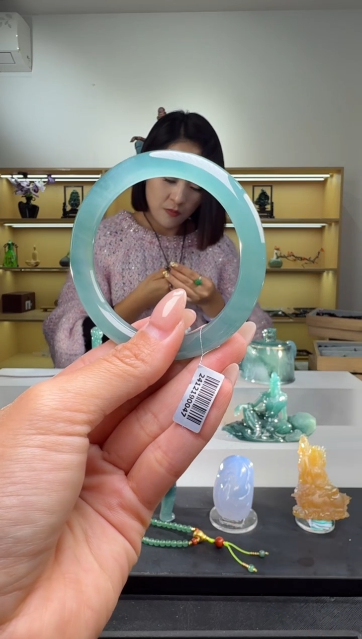 未镶嵌手镯翡翠55圈