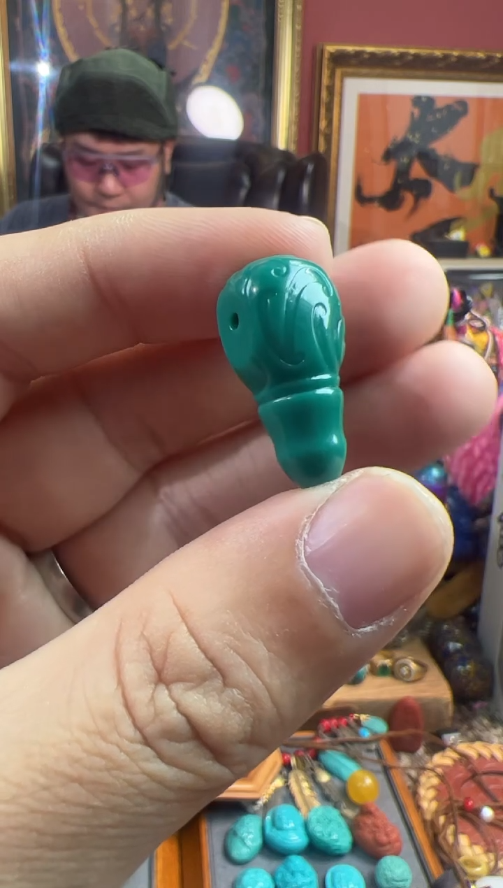 未镶嵌绿松石.鲨**椒39号 绿松石配饰套装ylp5.25g