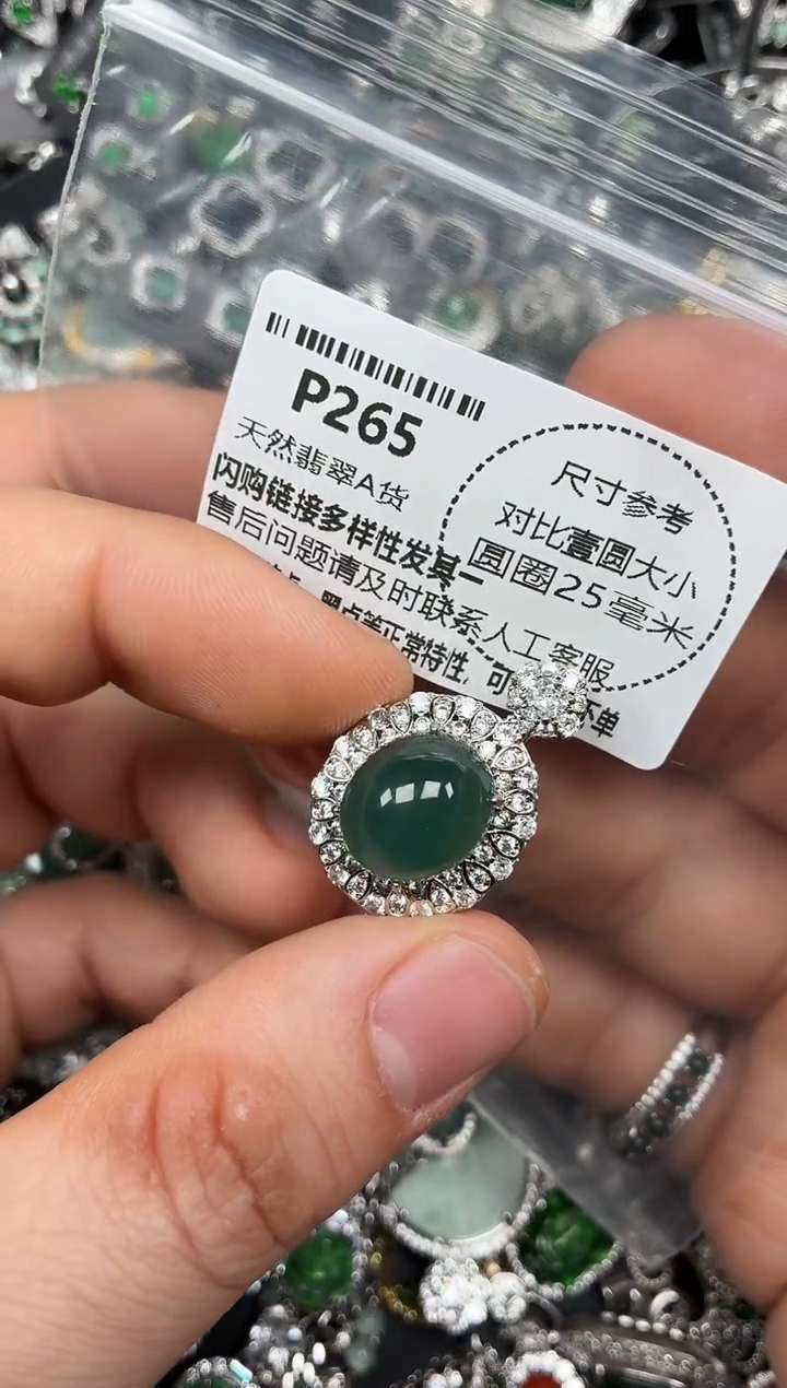 颈饰未镶嵌翡翠P265吊坠