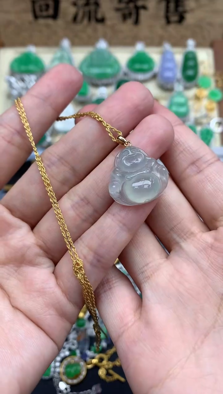 【闪购商品】翡翠颈饰18K金镶嵌414-中国好珍宝