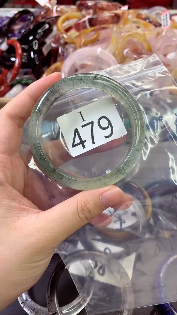 水晶手镯未镶嵌妮*I479-59