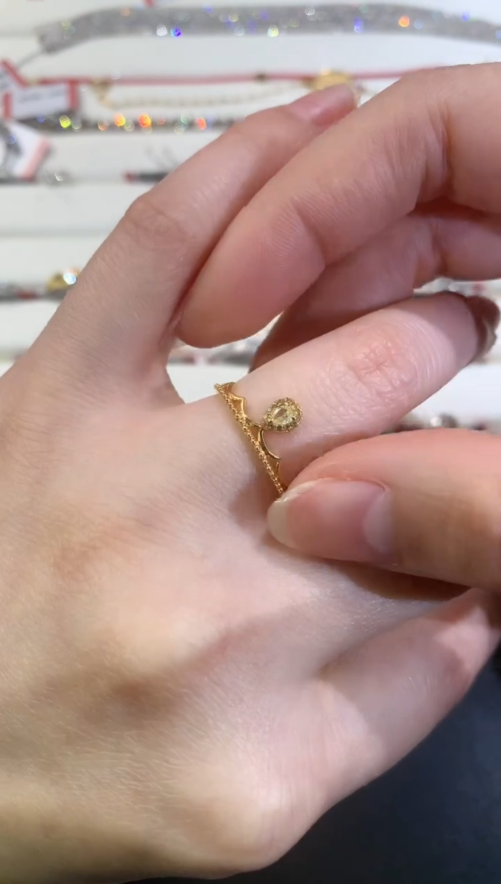 【闪购商品】钻石戒指18K金镶嵌Z212|1500