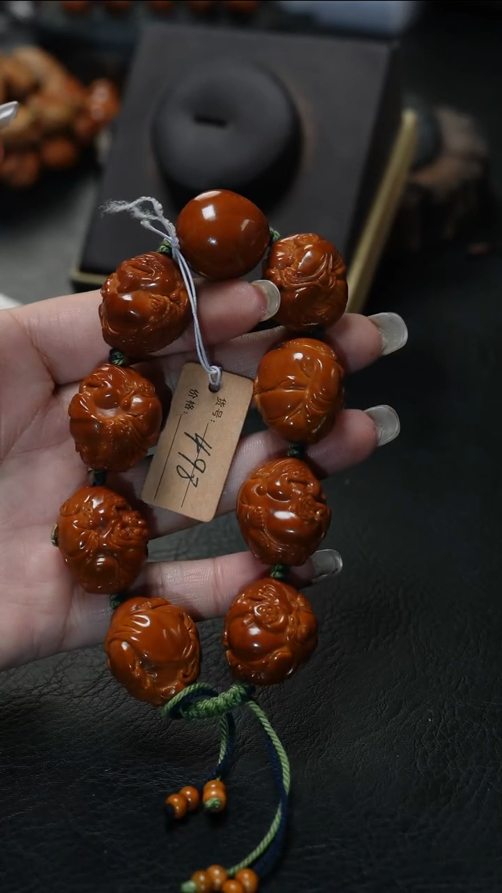 手串/手链橄榄核鱼子精品核文化