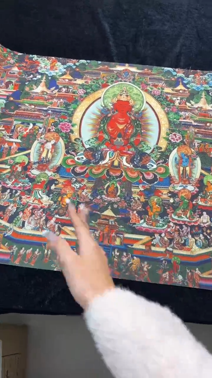 装裱画手绘唐卡藏艺阁 tk16008