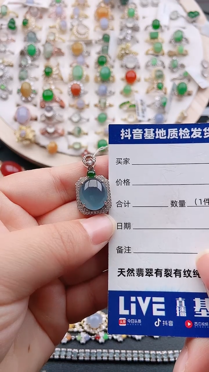【闪购商品】翡翠颈饰银S925镶嵌1111
