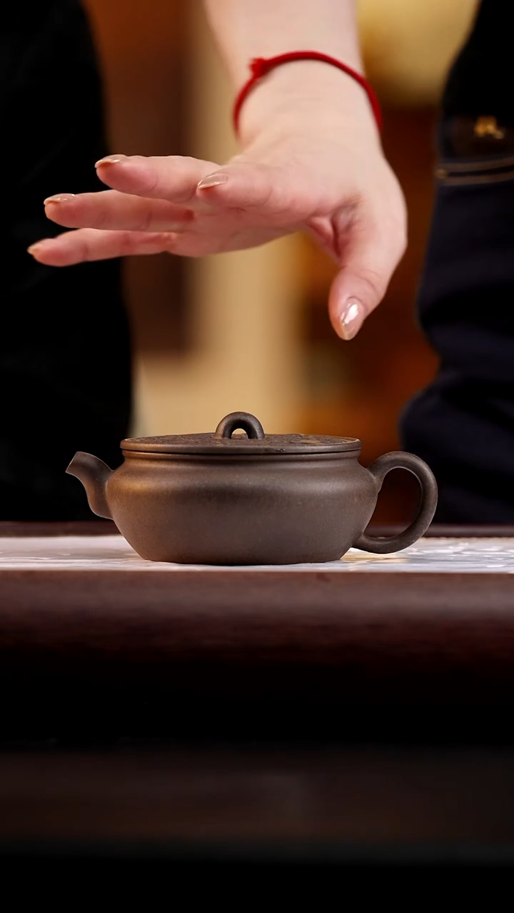 51 古铜泥大口扁腹280cc