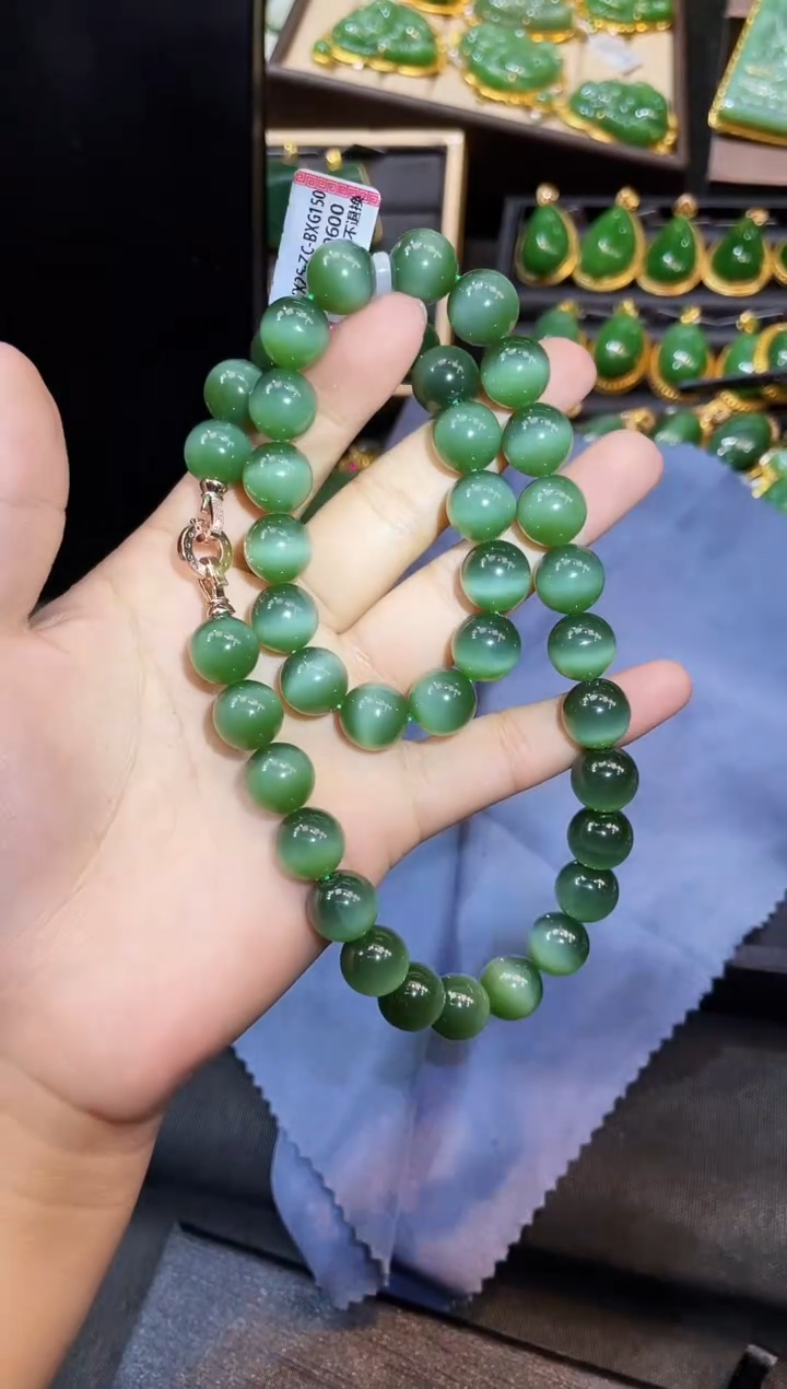 【闪购商品】和田玉项链未镶嵌12MM 多样性发一