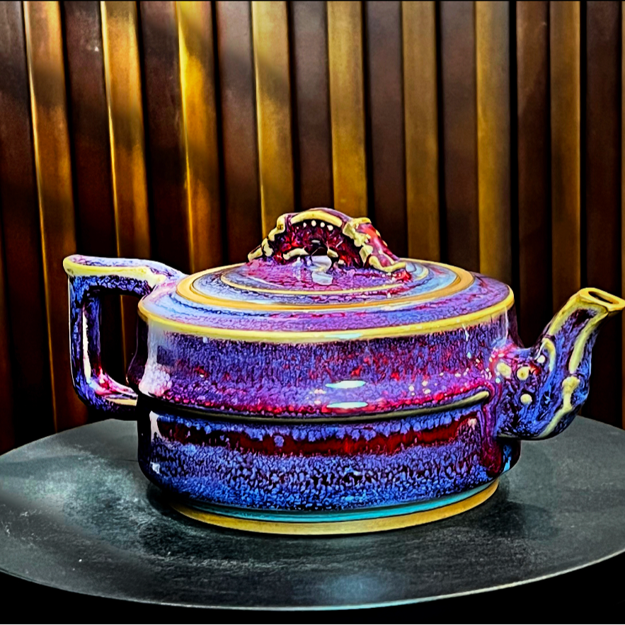 杨国政钧瓷《集玉壶》