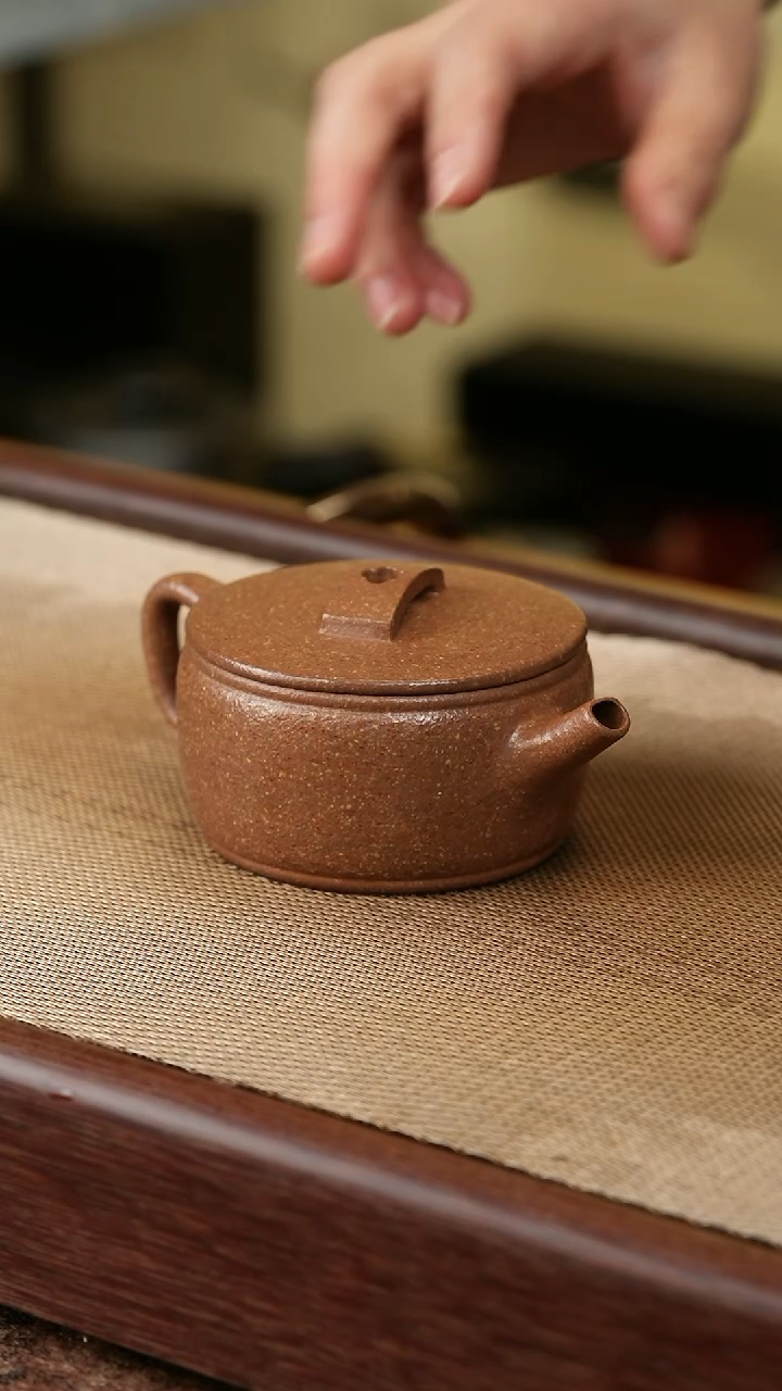 【闪购商品】紫砂茶壶8目青降坡汉瓦