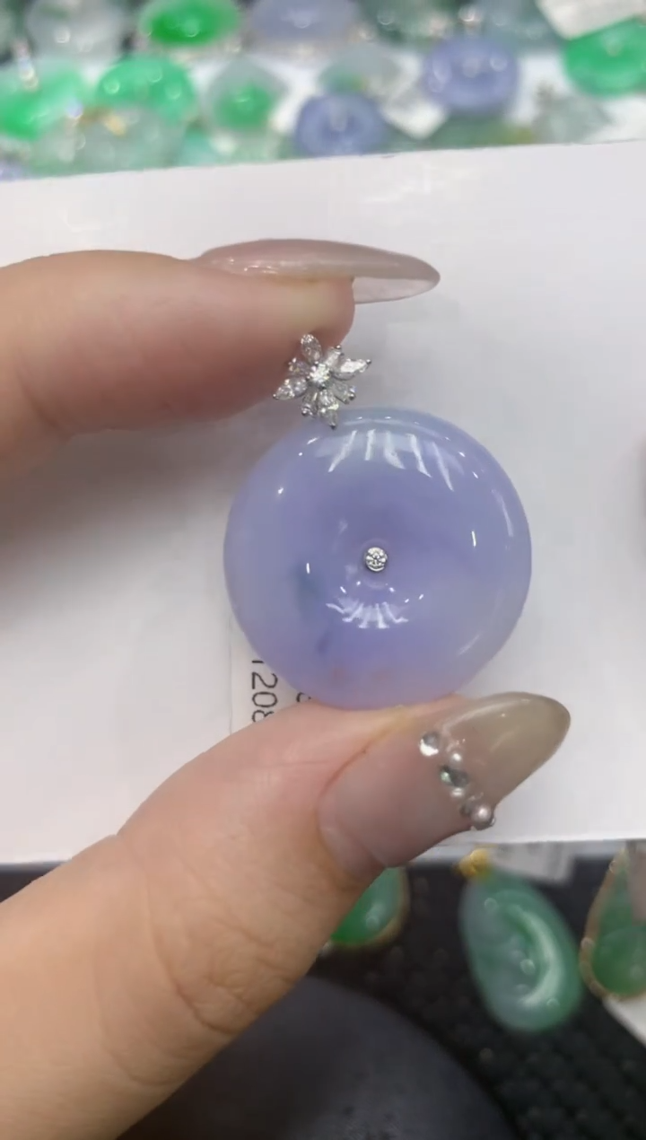 【闪购商品】翡翠颈饰18K金镶嵌222222222