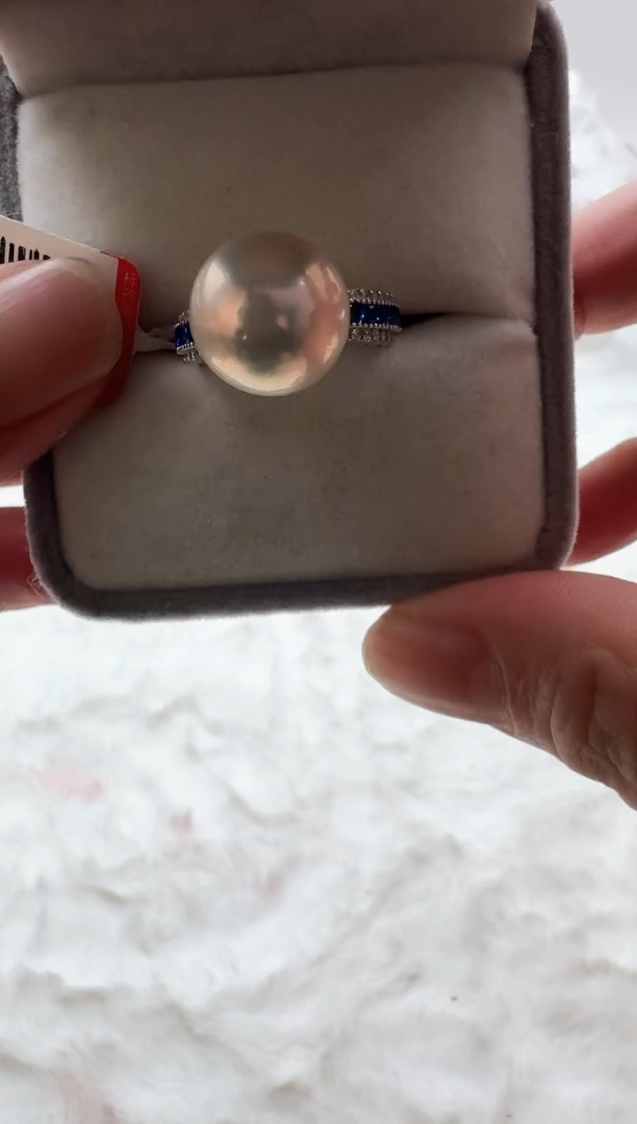【闪购商品】淡水珍珠AQ银S925镶嵌珍珠戒指@@BJ202