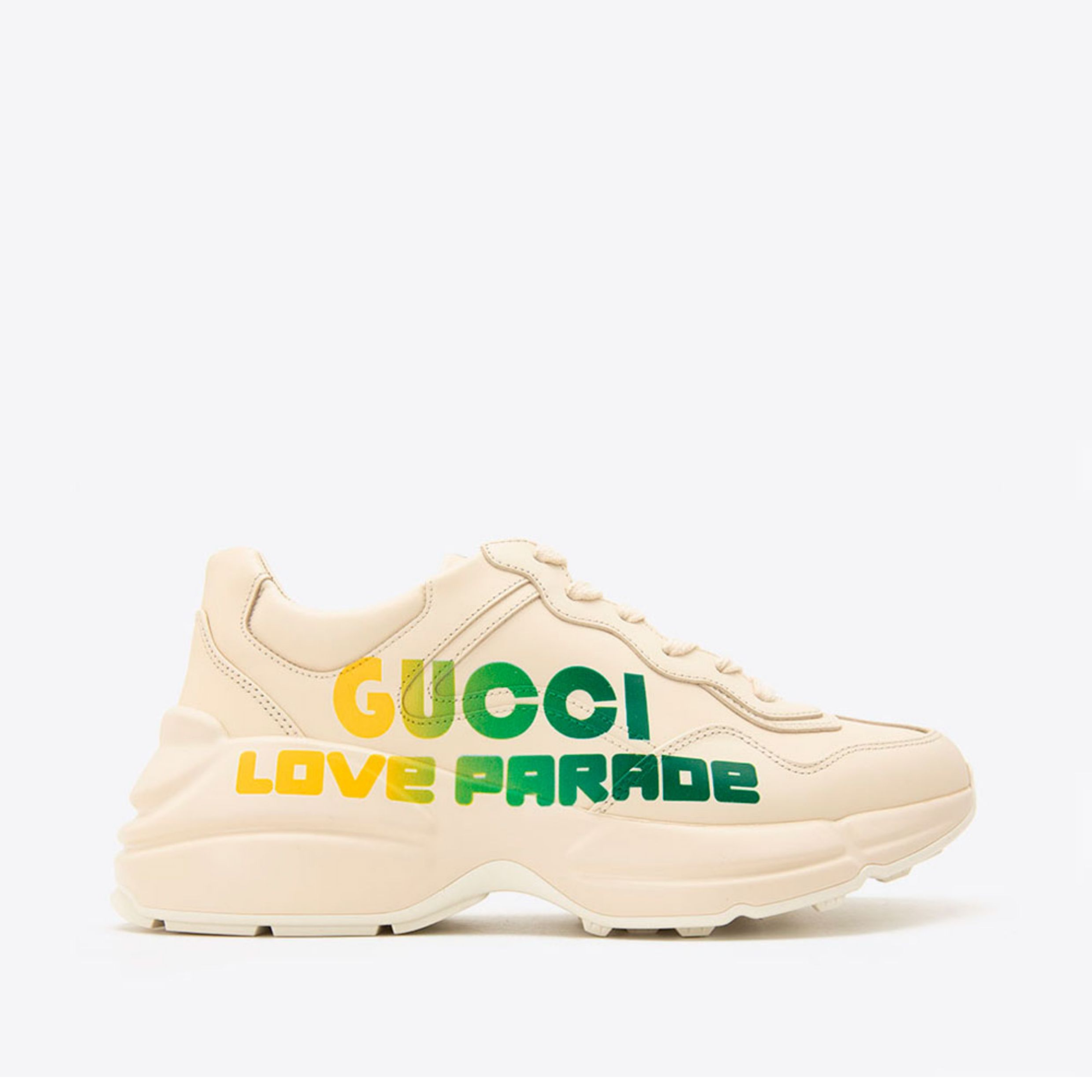 GUCCI古驰Rhyton系列牛皮印花运动休闲低帮老爹鞋708796DRW009522
