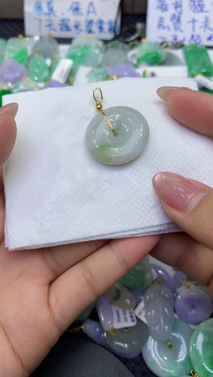 颈饰未镶嵌翡翠天然缅甸A货翡翠