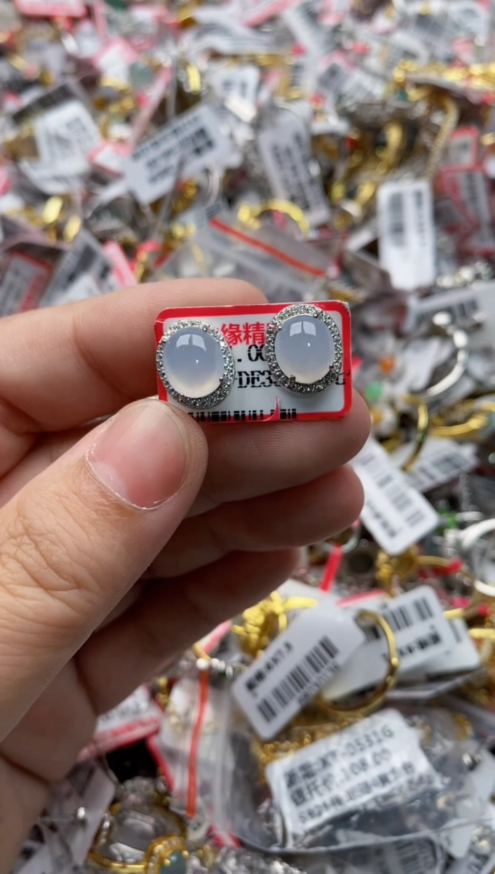 【闪购商品】翡翠戒指银S925镶嵌44444---5