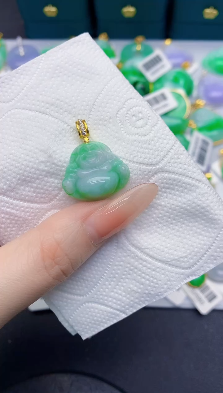 颈饰未镶嵌翡翠缅甸天然翡翠A货