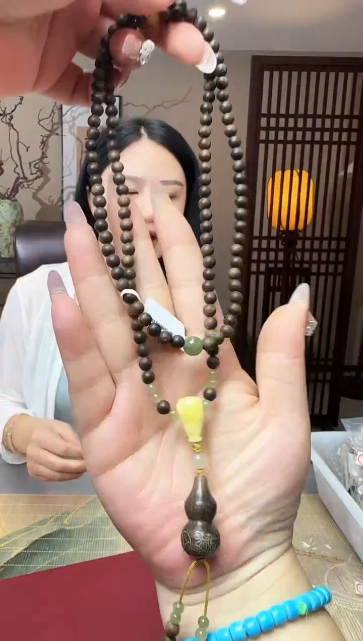 木质足银甄选好物 I 紫奇葫芦吊坠项链