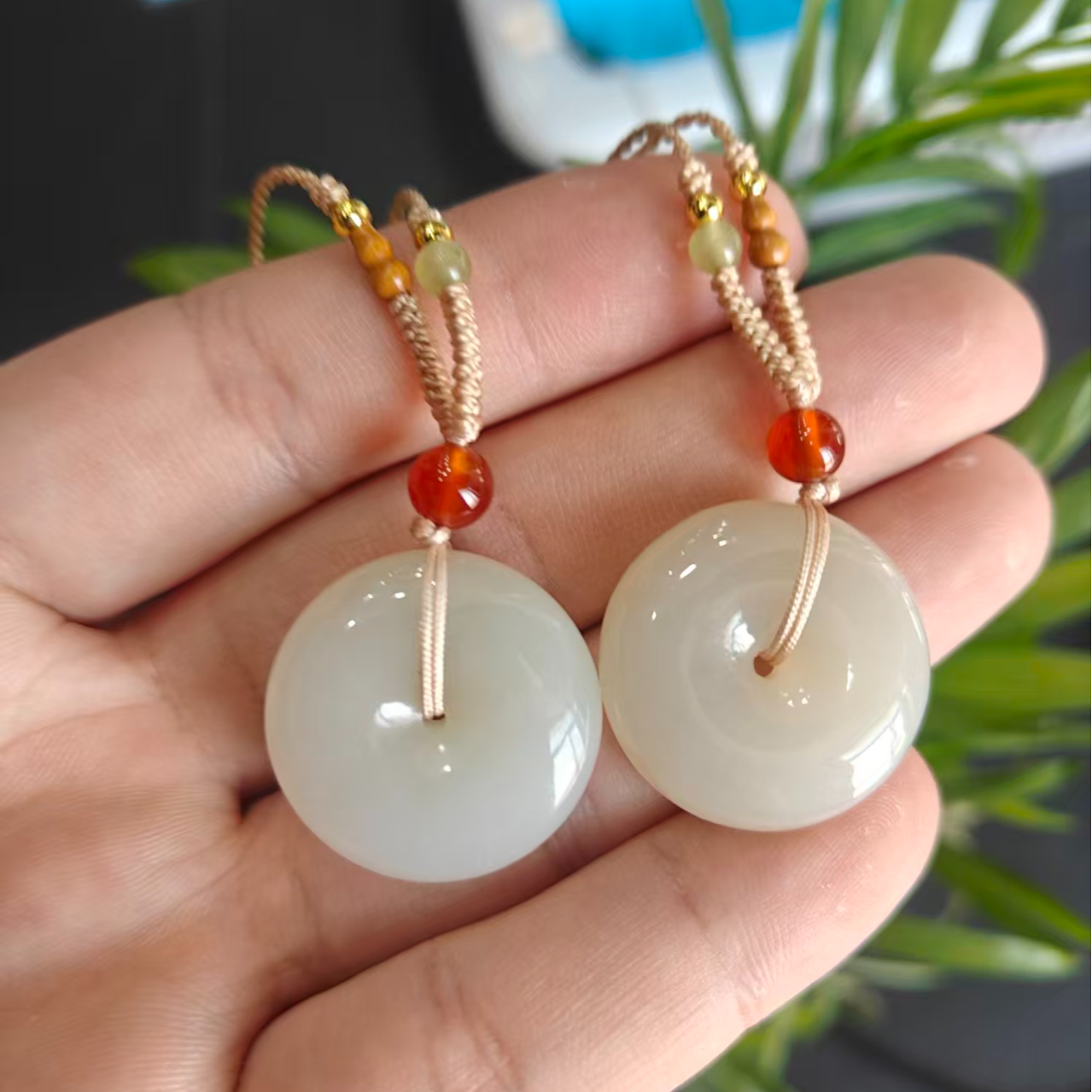 老李严选   和田玉25平安扣吊坠多样发一D719