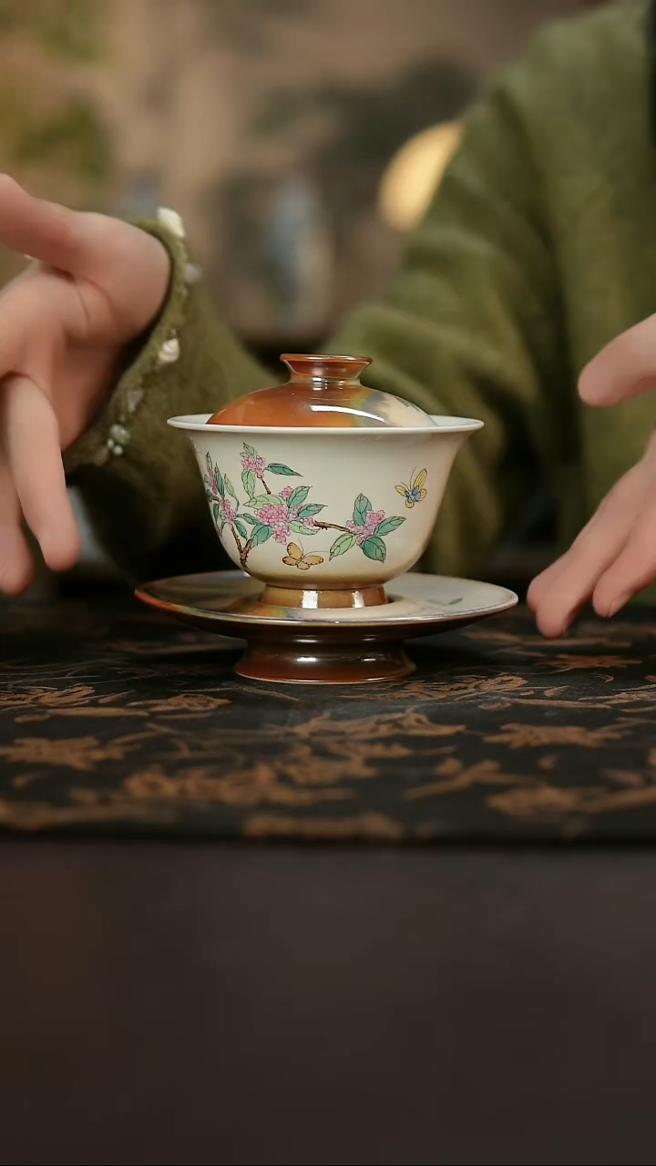 景德镇陶瓷杯碗柴烧多人