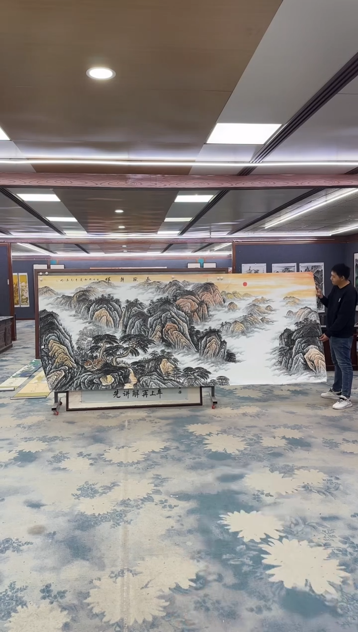 国画飞**月Z王红兵-山水国画-大丈二