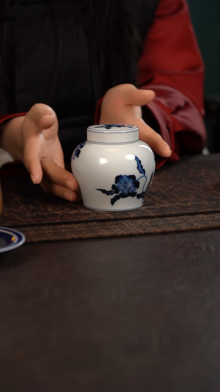 【闪购商品】杯洪印慕明虞美人双盖茶叶罐