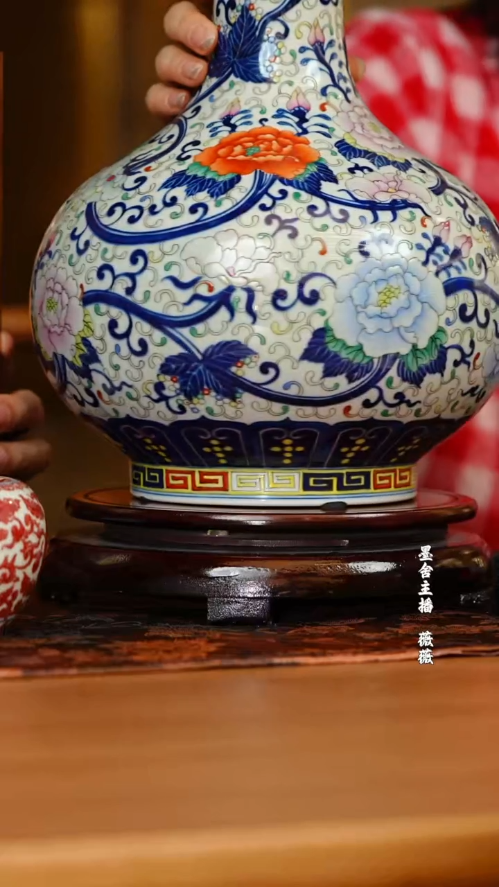 【闪购商品】古窑御器青花斗彩粉彩赏瓶@@gyyq27