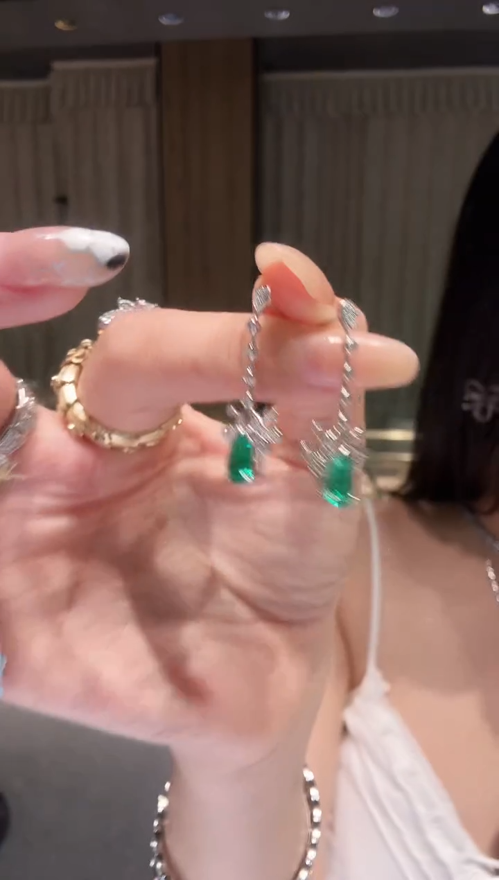 铂Pt950镶嵌耳饰钻石AY0529-PT