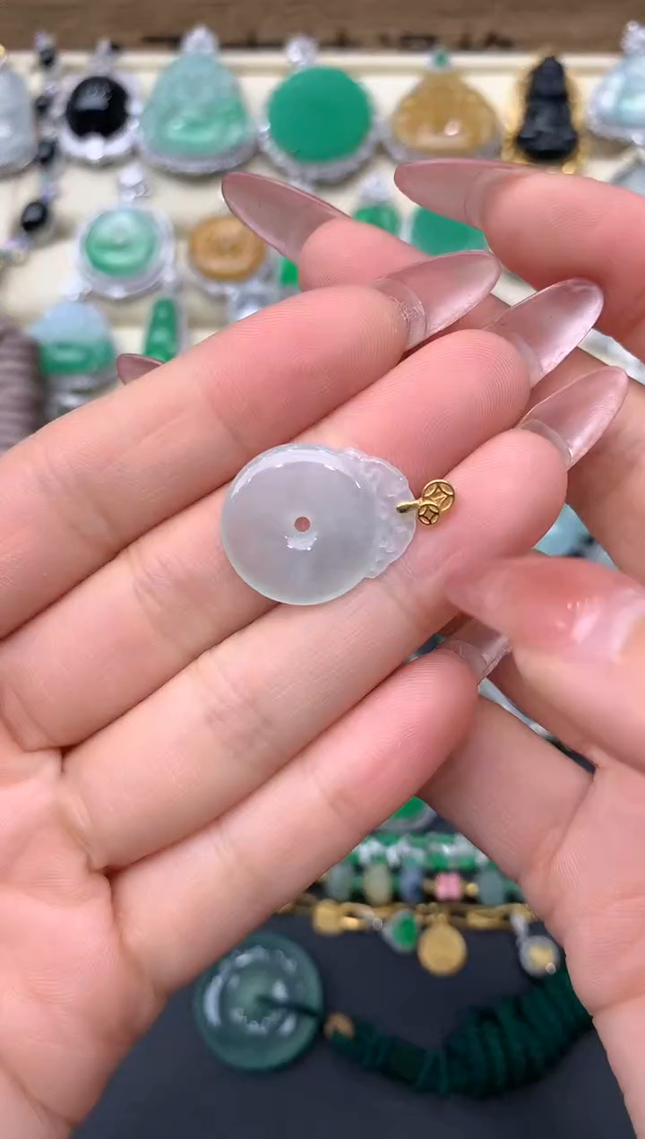 【闪购商品】翡翠颈饰18K金镶嵌122-中国好珍宝