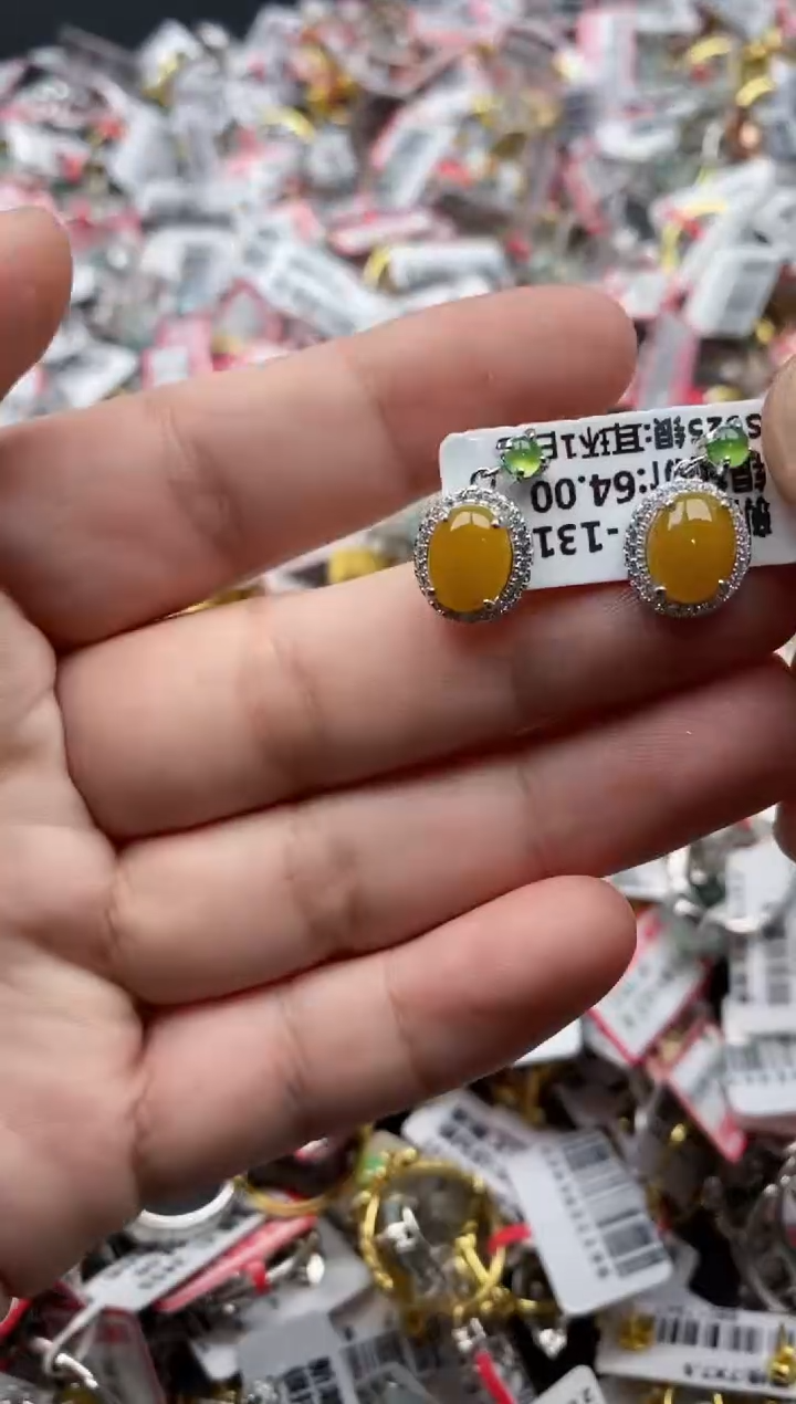 【闪购商品】翡翠戒指银S925镶嵌99999-1