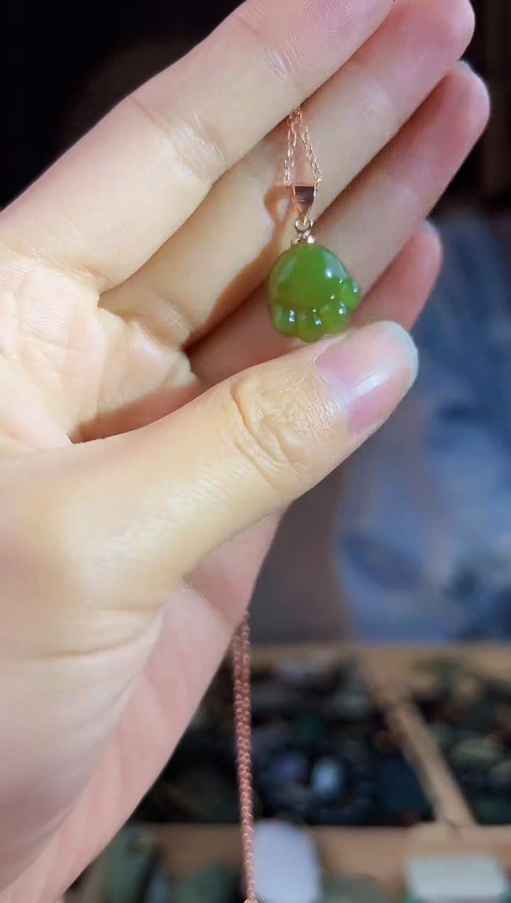 颈饰未镶嵌和田玉拍一发一，多样性发货