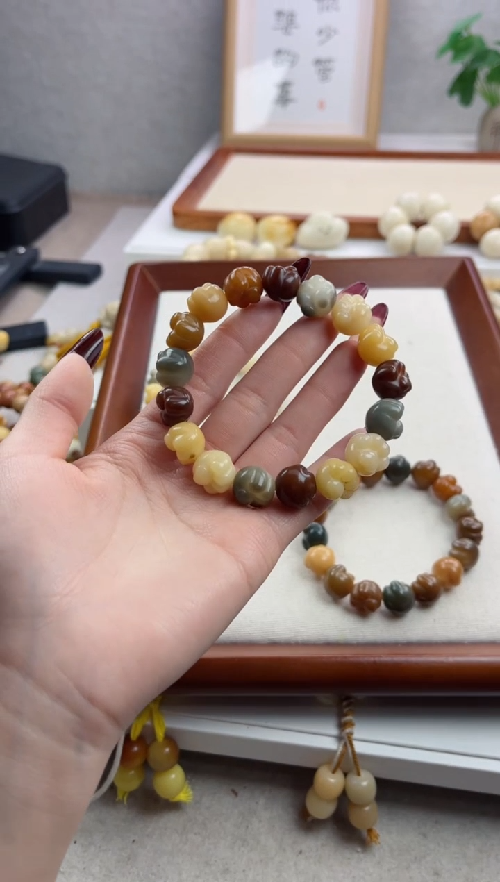 【闪购商品】菩提根/象牙果手串e67干磨猫爪13.5mm手串