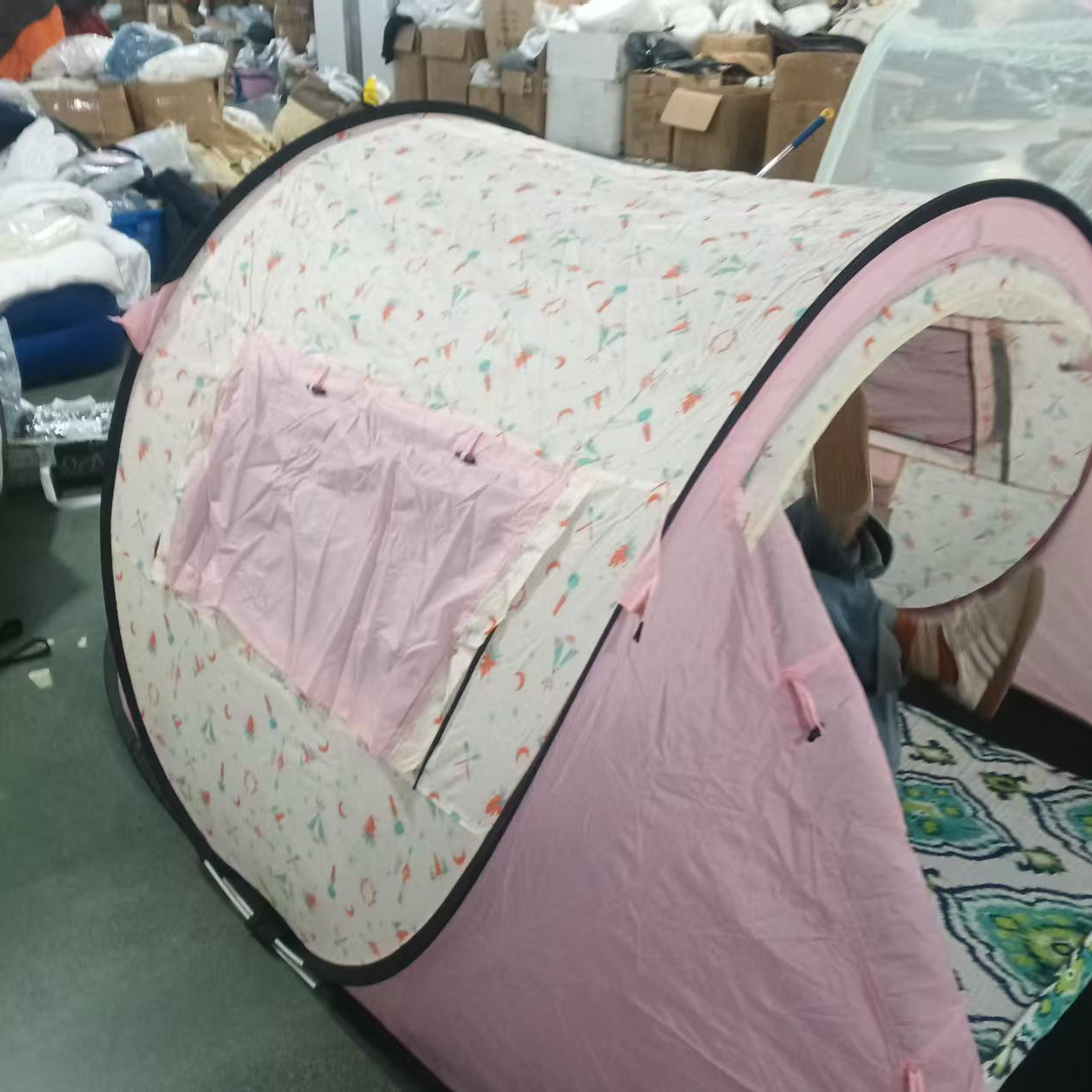 单门双门不分粉色大帆船帐篷发1个长250