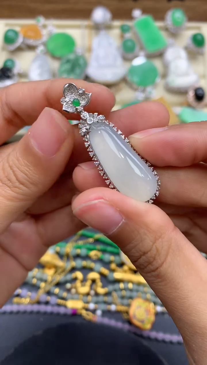 【闪购商品】翡翠颈饰18K金镶嵌298-中国好珍宝