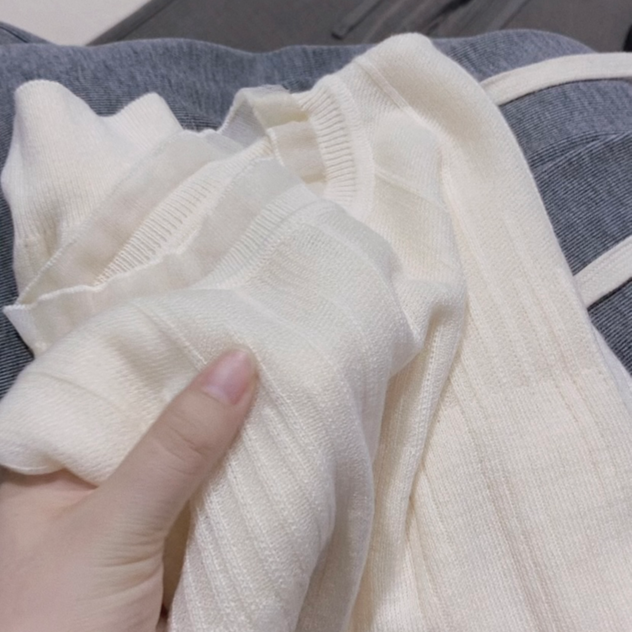 钢琴打底！柔软百搭~绵羊毛气质蕾丝内搭女式针织衫