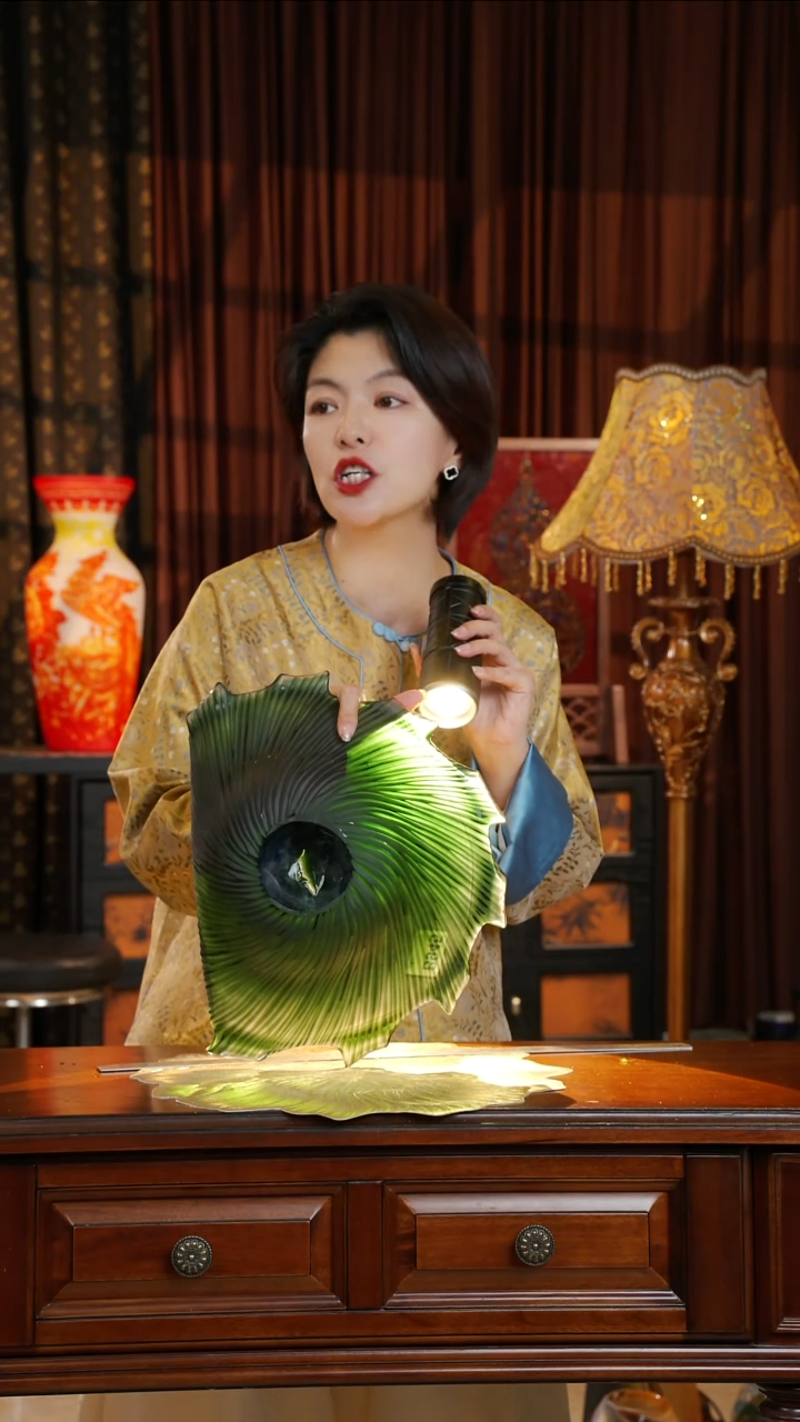琉璃磨刻--翠螺--微瑕