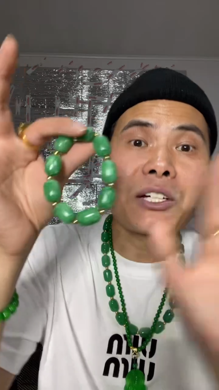 未镶嵌手串翡翠【小伍珠宝】缅料老型珠手串