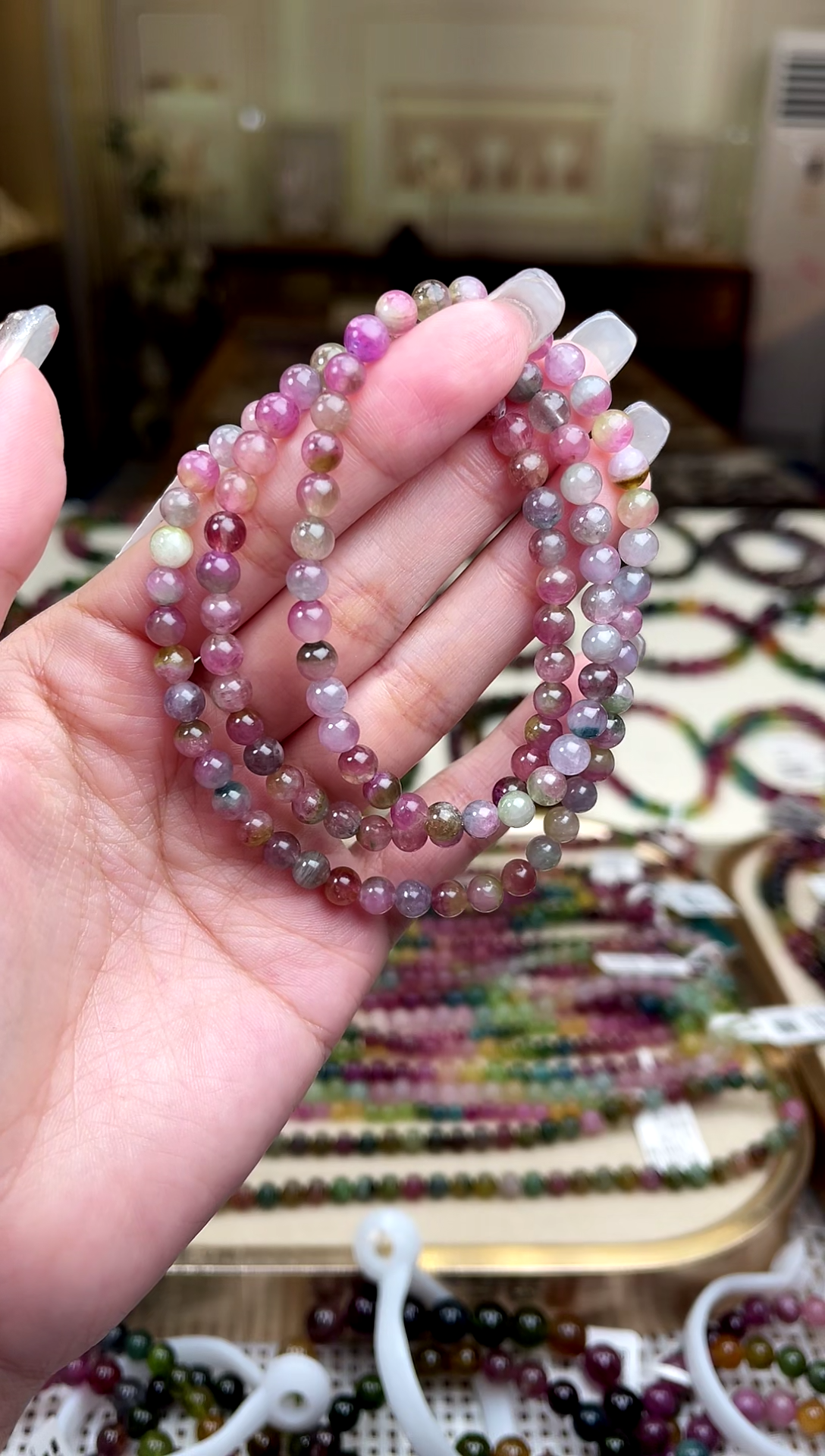 【闪购商品】碧玺/未镶嵌5mm+碧玺多圈多样性发货