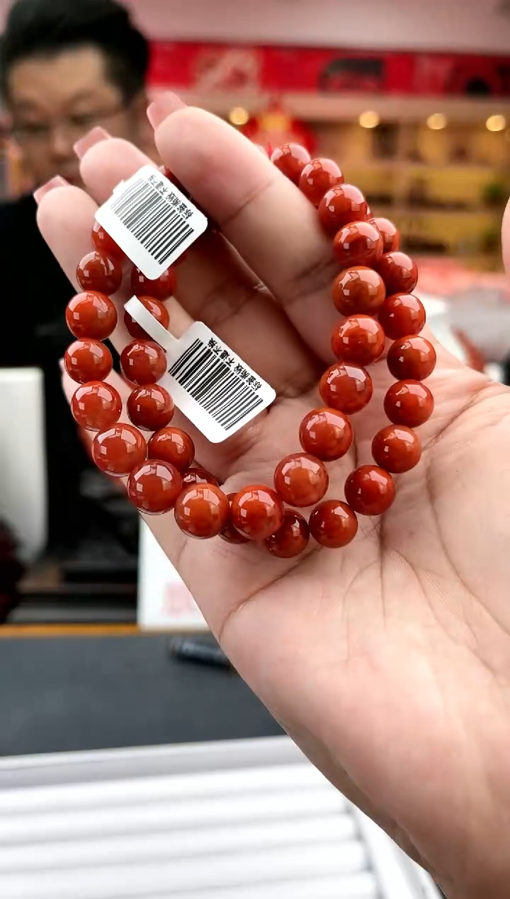 【闪购商品】南红玛瑙卡9南红单圈-多样性发一件未镶嵌一件8