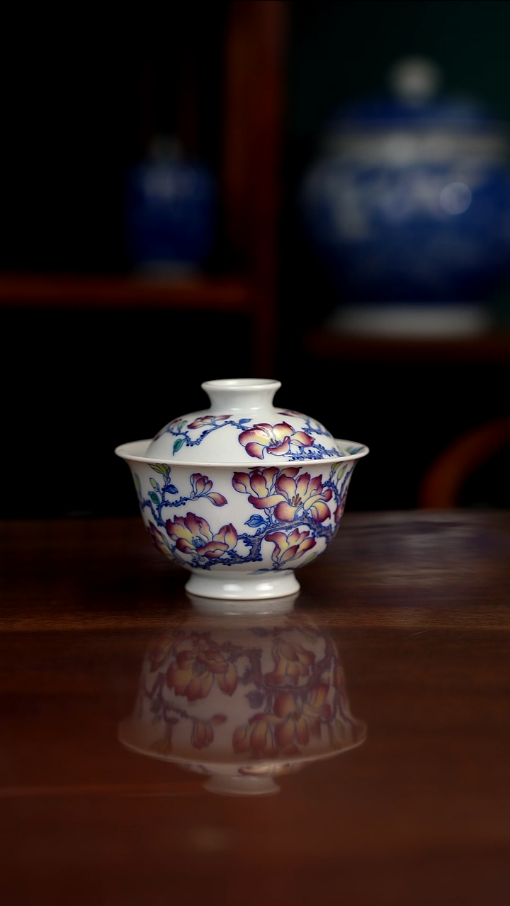 空山明月 新斗彩 玉兰