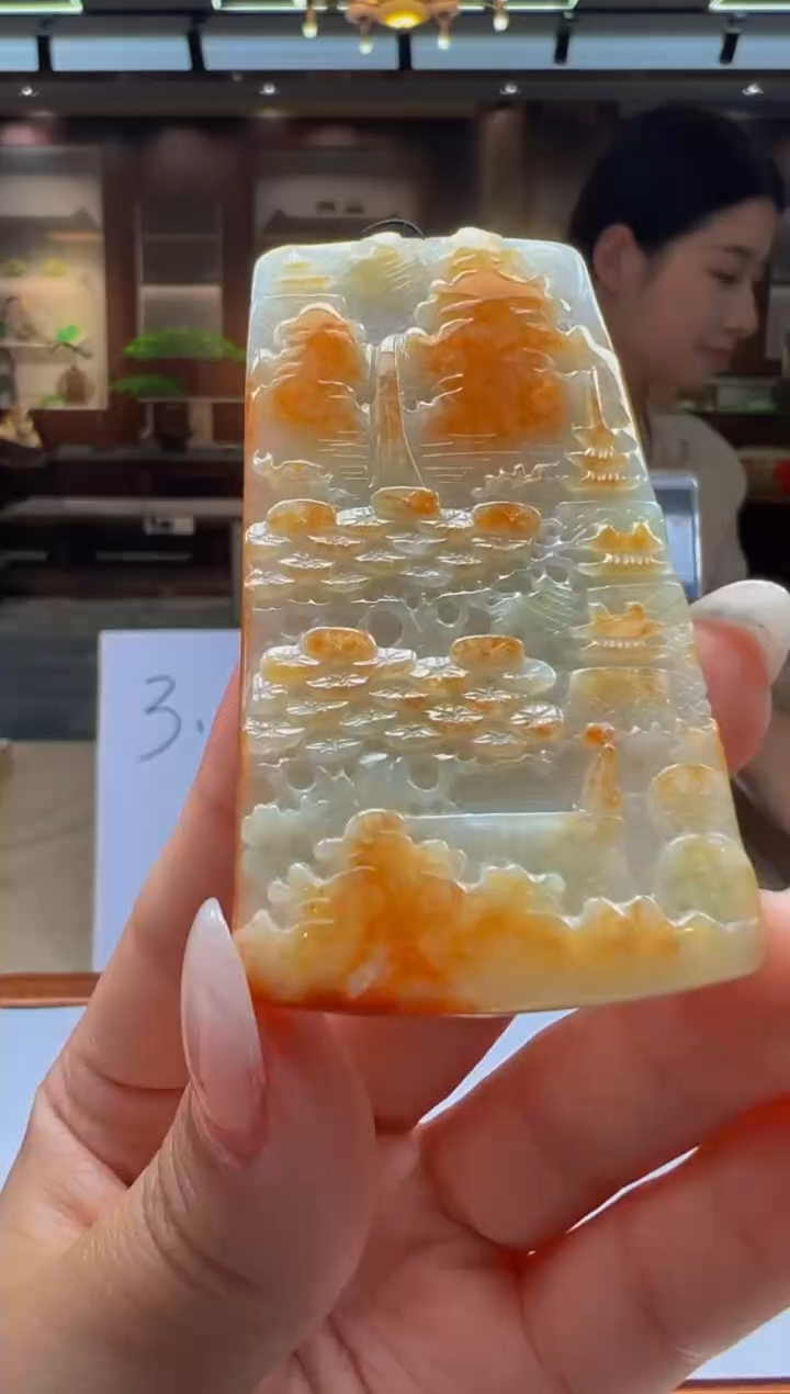 【闪购商品】定制翡翠未镶嵌Q2025-3-8-43