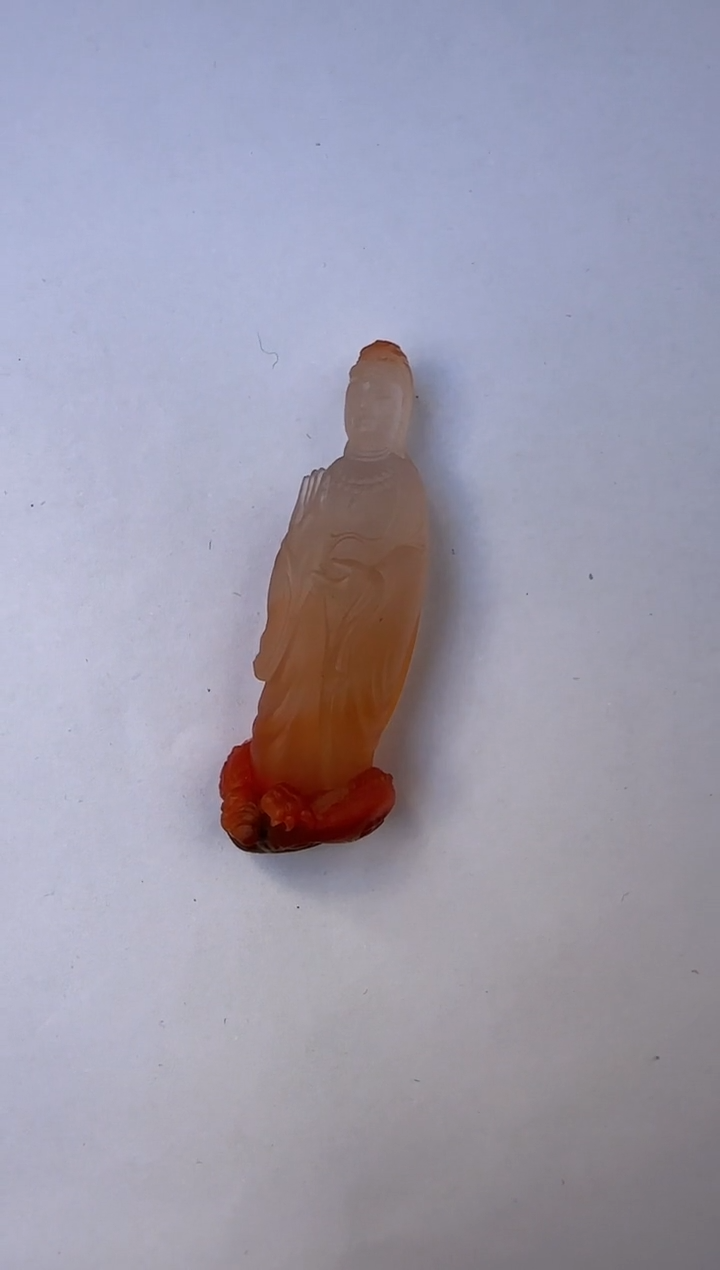 【闪购商品】南红玛瑙雕件未镶嵌保山南红冰飘御龙观音H747