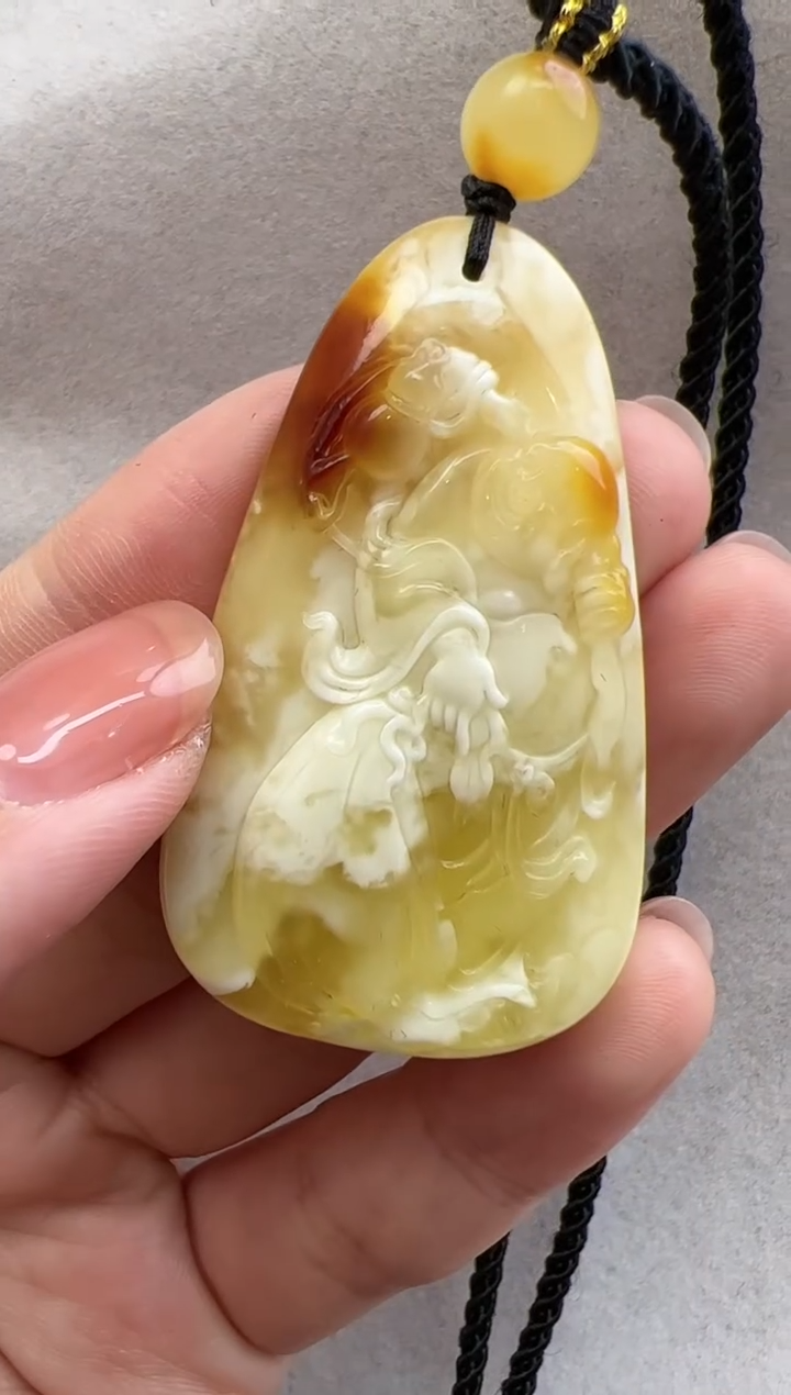 【闪购商品】琥珀裸石未镶嵌10204309-吊坠