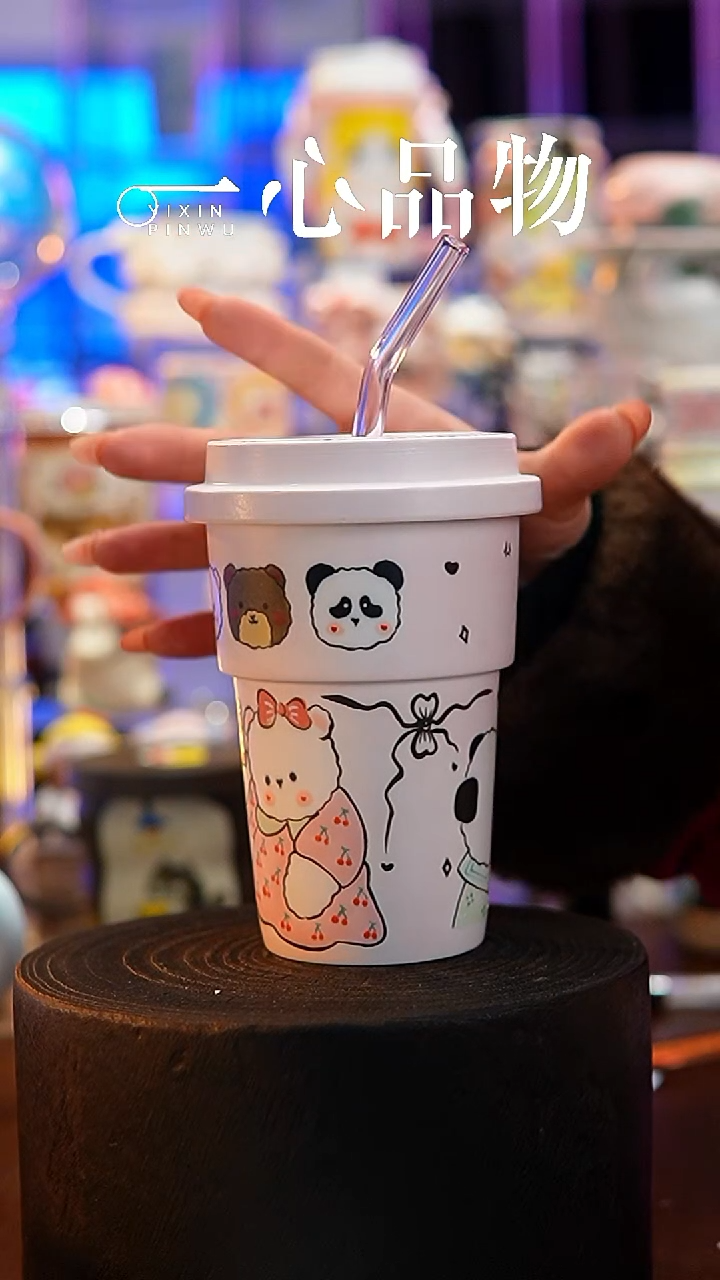 杯子瓷A535景德镇手工手绘杯子摆件