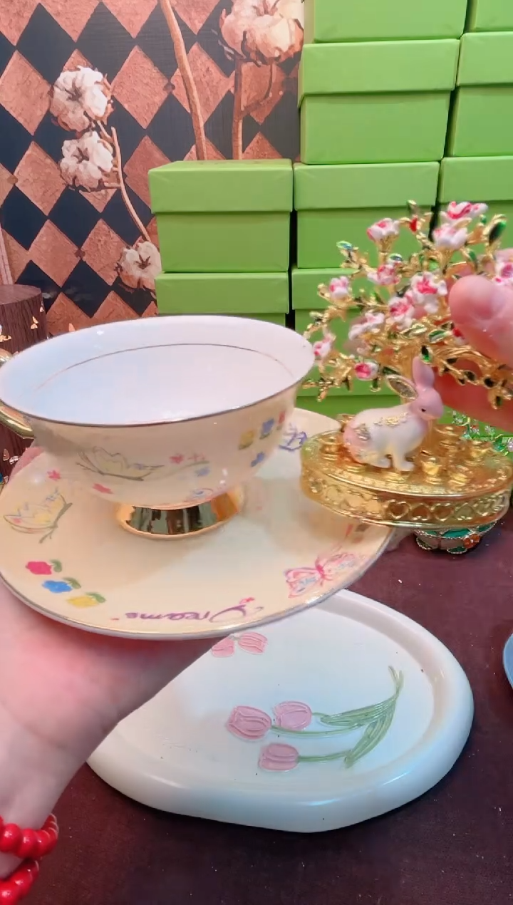 锌合金珐琅首饰盒默认微瑕拆盒不退～