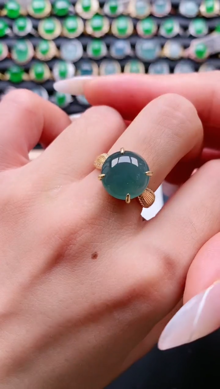 【闪购商品】翡翠戒指银S925镶嵌11111
