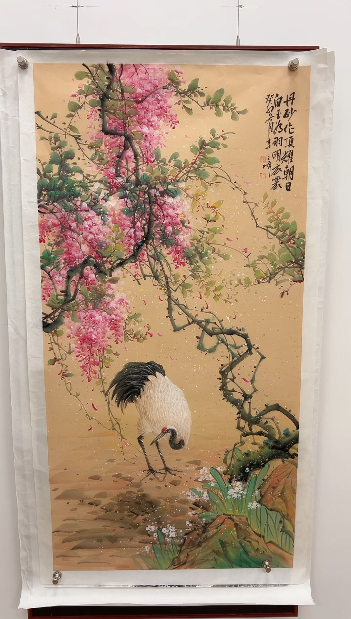 国画李文峰四尺整张精品鹤