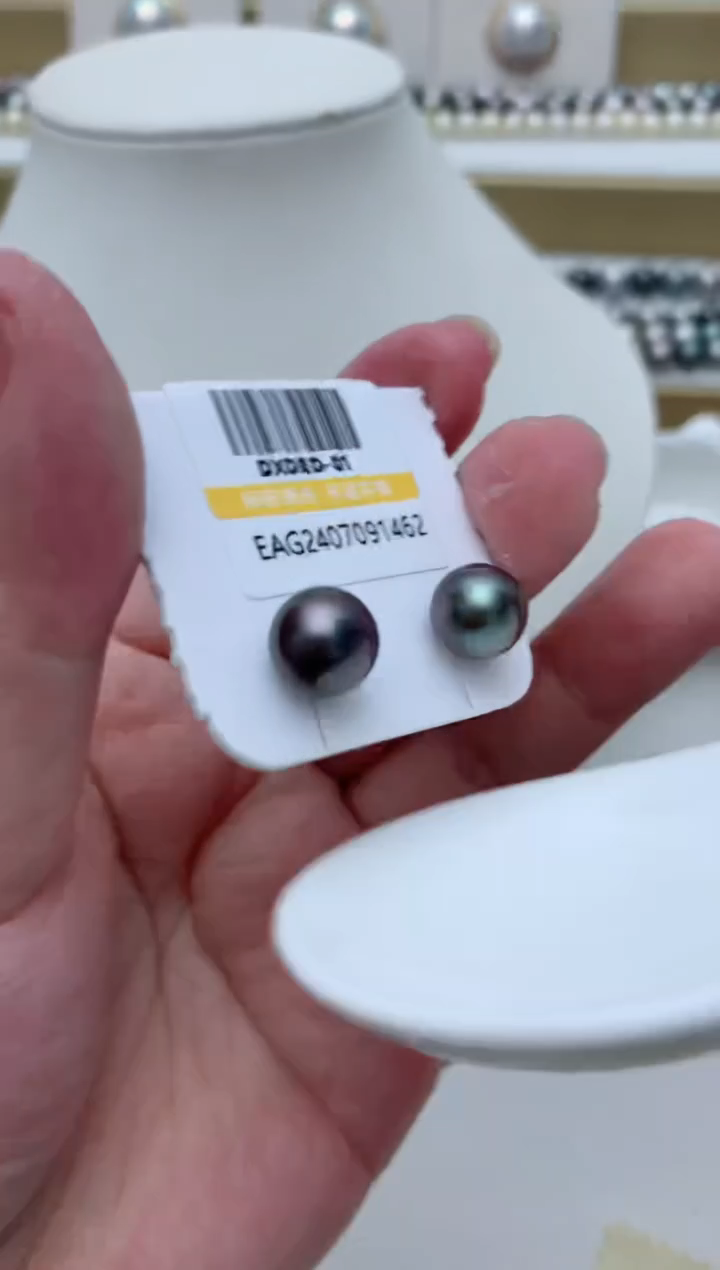 【闪购商品】海水珍珠耳饰18K金镶嵌w29 