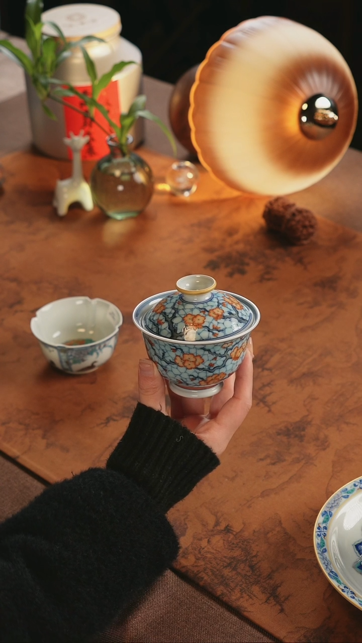 【闪购商品】柴窑斗彩玗琪轩冰梅