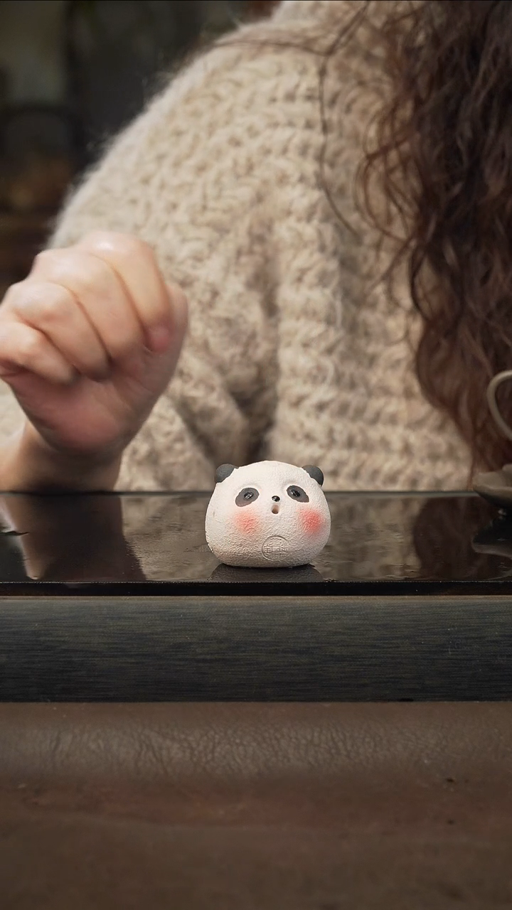 茶壶紫砂4 紫砂茶宠熊猫