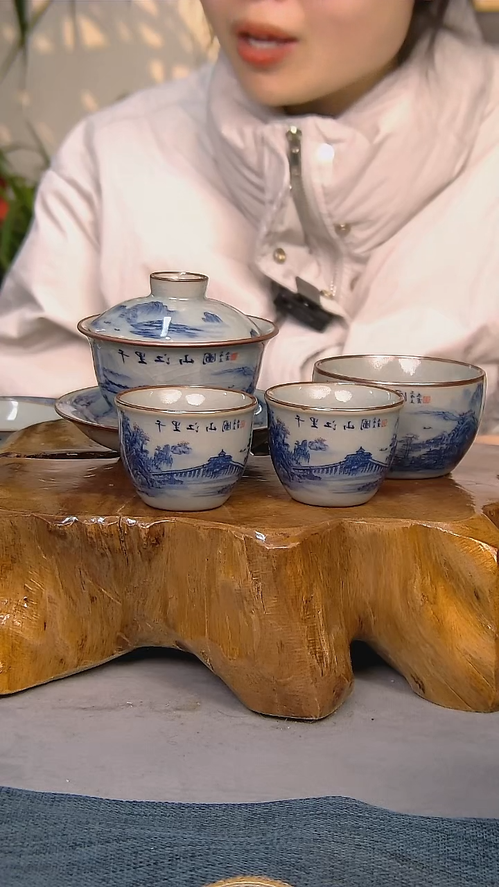 【闪购商品】4件套陶瓷茶具家用简装系列 