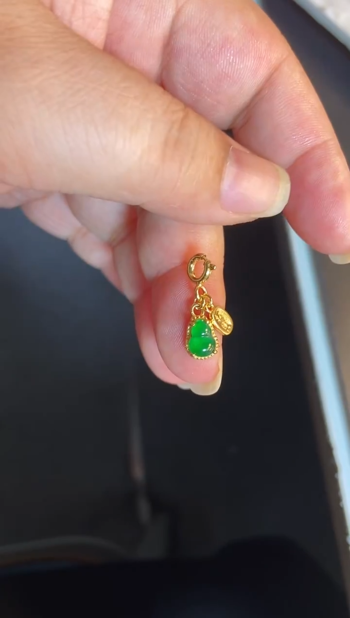 吊坠(不含链)银S925镶嵌翡翠1